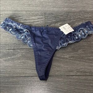 Frederick's of Hollywood Indigo Lace Thong